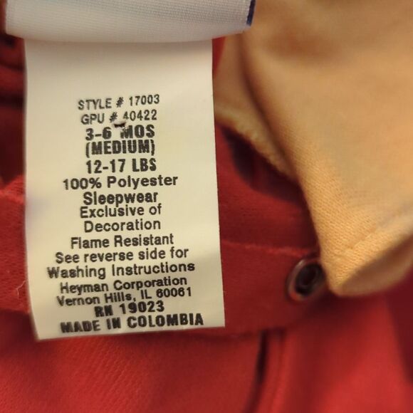 Disney Winnie the Pooh vintage outfit with matching bib 3/6 months - Picture 3 of 6